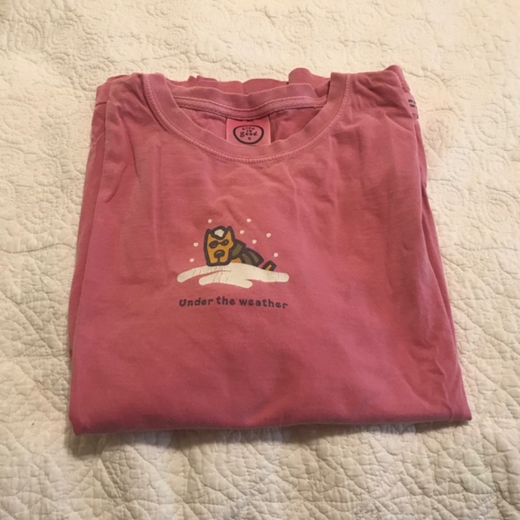 Life is Good “under the weather” maroon long sleeve crewneck tee shirt (M) - Picture 12 of 12